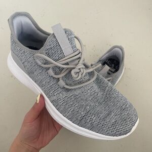 Avia Low Top Knit Running Shoes Sneakers Gray White Size 8.5